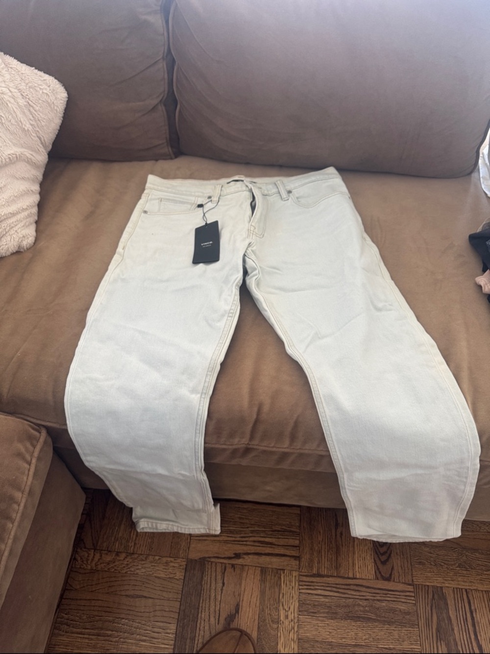 Vince Men Jeans Slim - Light Cream